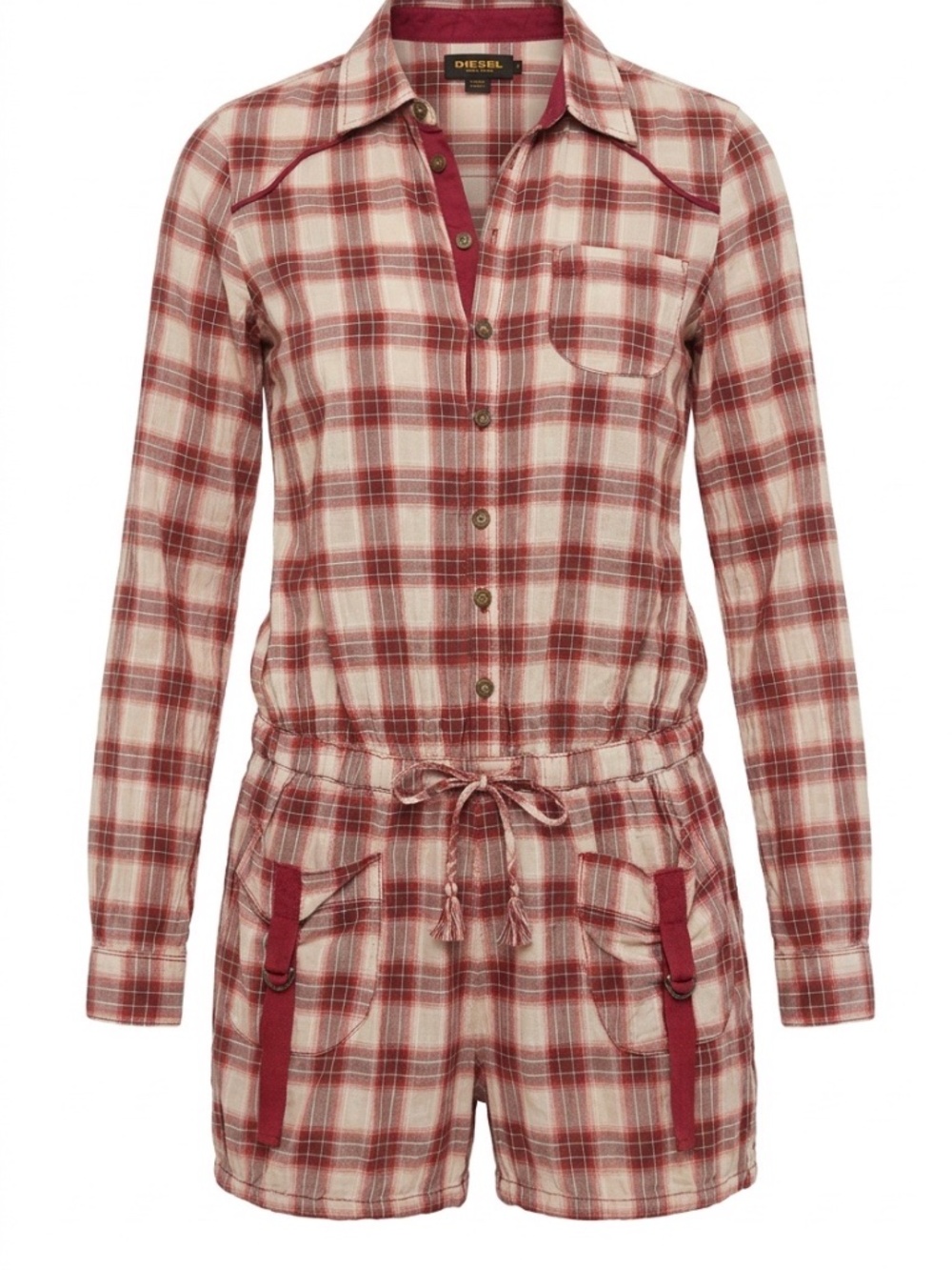 Diesel Cotton plaid romper - size XS 🌟